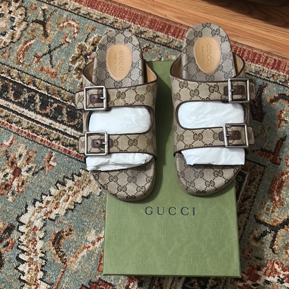 Gucci Men Slide Sandals with Straps , Size 10  . Sandals main image 6
